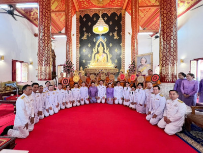 ร่วมพิธีเจริญพระพุทธมนต์และทำบุญตักบาตร ... พารามิเตอร์รูปภาพ 1